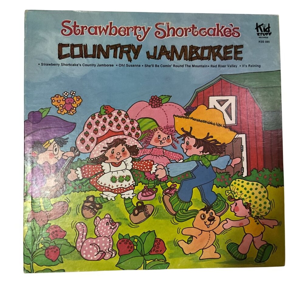 Vintage Strawberry Shortcake's Country Jamboree Kid Stuff Vinyl Record 1981